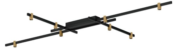 Wever & Ducré Lighting WEVER DUCRÉ Λάμπα LED Trace Grid 1.0 μαύρο/μπεζ 927, ρυθμιζόμενος, Μαύρο, Σαλόνι / τραπεζαρία, Αλουμίνιο, σύγχρονο