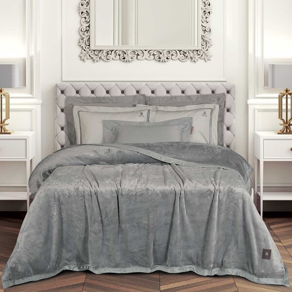 Κουβέρτα Βελουτέ King Size (240x250) Greenwich Polo Club Essential 3971 Grey