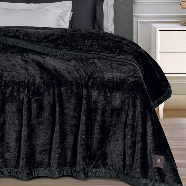 Κουβέρτα Βελουτέ King Size (240x250) Greenwich Polo Club Essential 3975 Black