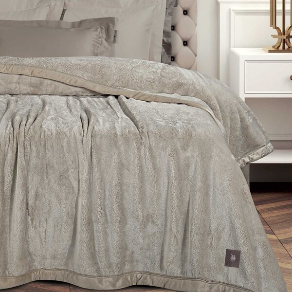 Κουβέρτα Βελουτέ King Size (240x250) Greenwich Polo Club Essential 3972 Taupe