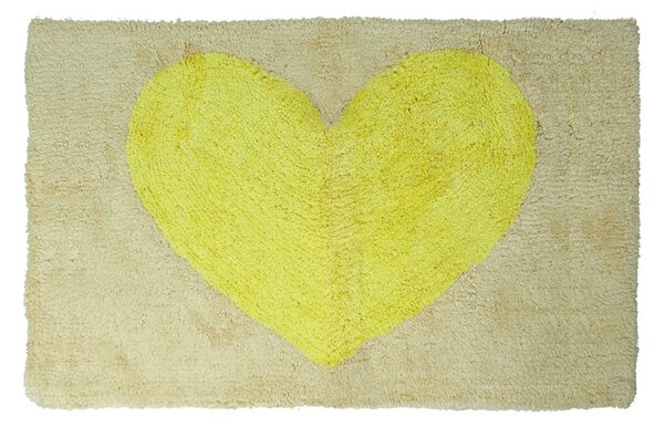 Πατάκι Μπάνιου (50x80) San Lorentzo Heart Μπεζ