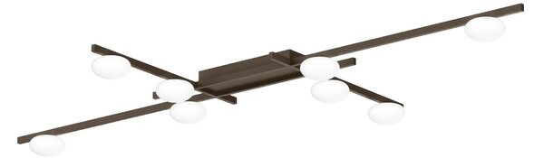 Wever & Ducré Lighting WEVER DUCRÉ LED οροφής Perlez Grid 1.0 μπρονζέ 927, ρυθμιζόμενος, Μπρούτζινο / Αντικέ ορείχαλκου, Σαλόνι / τραπεζαρία, Αλουμίνιο, σύγχρονο
