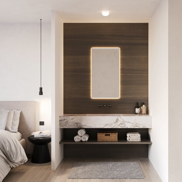 Wever & Ducré Lighting WEVER DUCRÉ LED οροφής Perlez 3.0 Ø 20cm IP44 2.700 K, ρυθμιζόμενος, Λευκό, Μπάνιο, Γυαλί