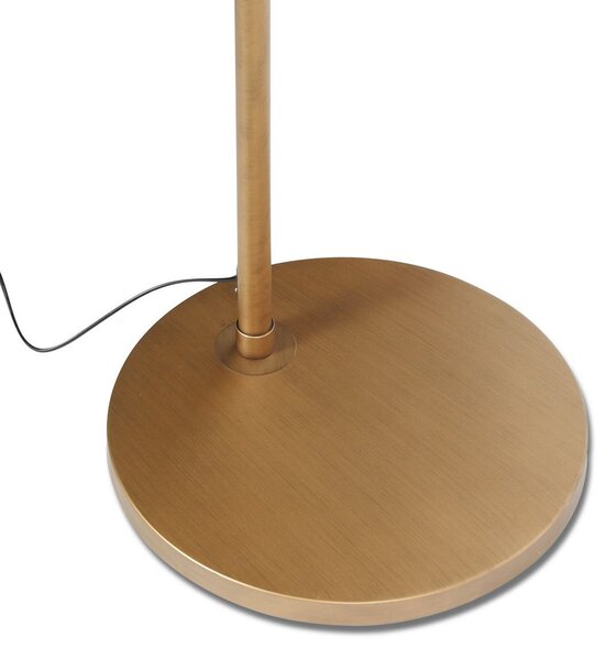 Steinhauer Φωτιστικό δαπέδου Sparkled Light μπρονζέ/καφέ, 240 cm, ξύλο, ρυθμιζόμενος, Μπρούτζινο / Αντικέ ορείχαλκου, Σαλόνι / τραπεζαρία, Μέταλλο, σύγχρονο