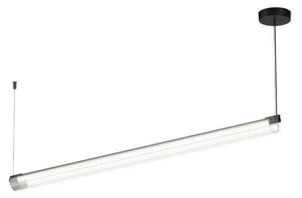 Wever & Ducré Lighting WEVER DUCRÉ LED κρεμαστό φωτιστικό Finelle 1.0 μαύρο 2700K dim, ρυθμιζόμενος, Μαύρο, Σαλόνι / τραπεζαρία, Γυαλί, σύγχρονο