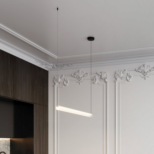 Wever & Ducré Lighting WEVER DUCRÉ LED κρεμαστό φωτιστικό Finelle 1.0 μπεζ 2700K dim, ρυθμιζόμενος, Μπεζ, Σαλόνι / τραπεζαρία, Γυαλί, σύγχρονο