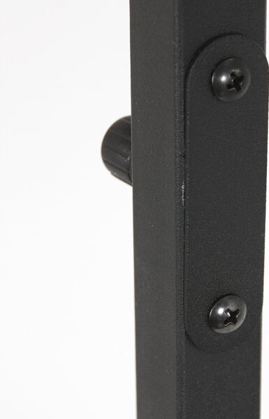 Steinhauer Φωτιστικό δαπέδου Stang, μαύρο/καφέ, ύψος 160 cm, φελλός, Μαύρο, Σαλόνι / τραπεζαρία, Μέταλλο, σύγχρονο