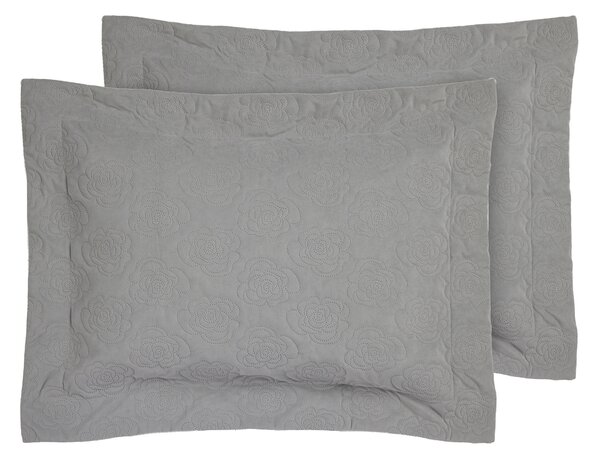 Ζεύγος Μαξιλαροθήκες Oxford (50x70) Das Home 0287 Grey