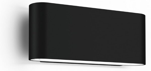 Wever & Ducré Lighting WEVER DUCRÉ LED εξωτερική λάμπα τοίχου Kiosk 1.0 μαύρη 2.700 K, ρυθμιζόμενος, Μαύρο, Αλουμίνιο, Γωνιακός τοίχος