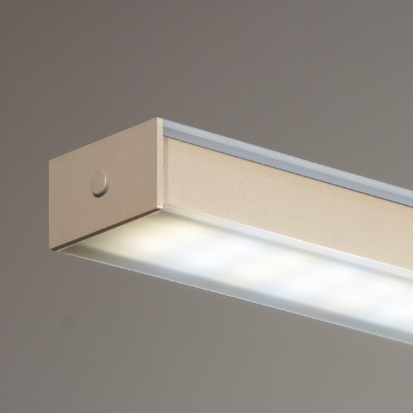 FISCHER & HONSEL Κρεμαστή λάμπα LED Valeno, άμμος, μήκος 115 cm, CCT, ρυθμιστής έντασης με αφή, ρυθμιζόμενος, Μπεζ, Σαλόνι / τραπεζαρία, Μέταλλο, σύγχρονο