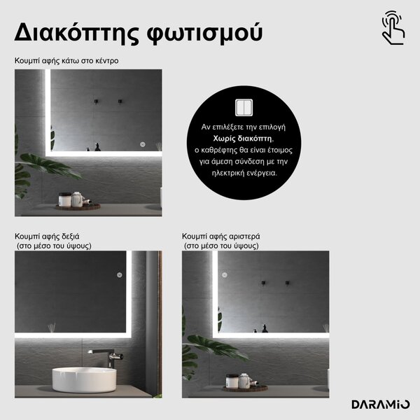 Μεγάλος καθρέφτης αψίδας LED G15