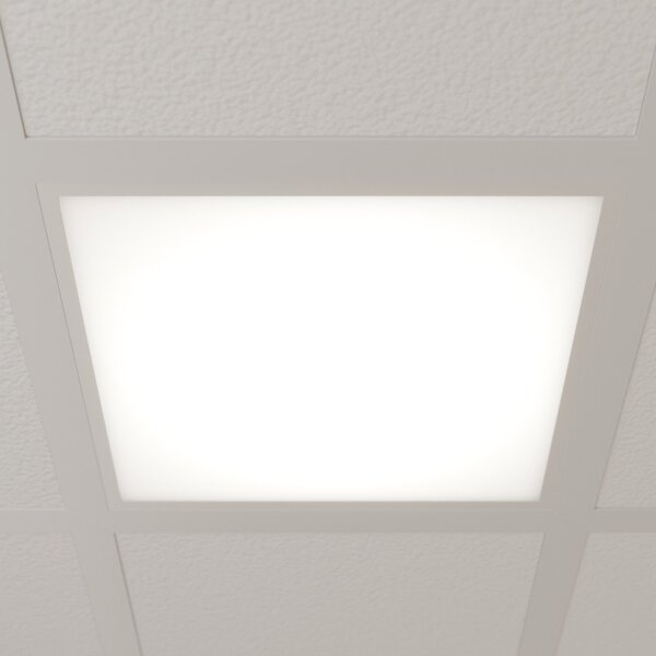 Arcchio LED ένθετο πάνελ Vinas, 4.000 K, 36 W, 62 cm x, Λευκό, Μελέτη / Γραφείο, Πλαστικό, σύγχρονο, Εσοχή οροφής