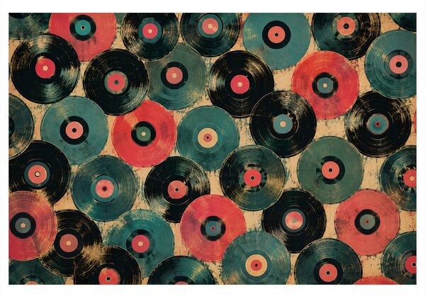 Πίνακας σε καμβά ρετρό βινύλια