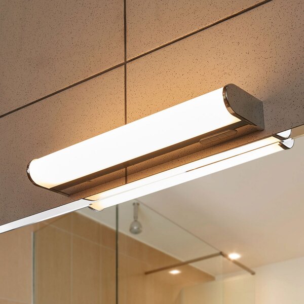 Lindby Φωτιστικό τοίχου LED μπάνιου Jesko 3.000-6.500K, 33cm, ρυθμιζόμενος, Μεταλλικό, Μπάνιο, Πλαστικό, σύγχρονο