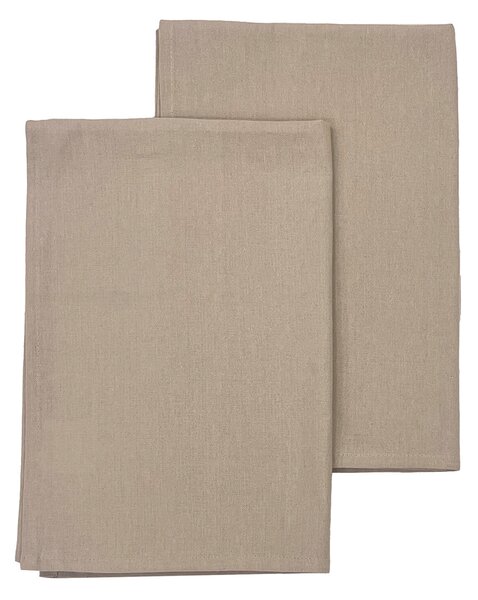 Ποτηρόπανα (Σετ 2τμχ) Melinen Zoe Beige
