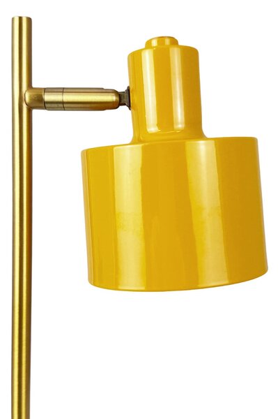 Dyberg Larsen LED φορητή λάμπα Ocean Mini, κάρυ/τυρκουάζ, ρυθμιζόμενος, Κίτρινο, Σαλόνι / τραπεζαρία, Μέταλλο, Σκανδιναβικό