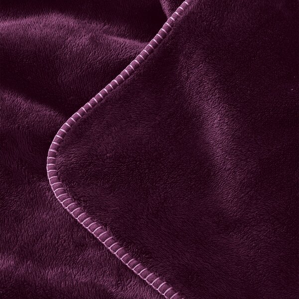Κουβέρτα Βελουτέ Υπέρδιπλη (220x240) Kentia Loft Monaco 05 Purple
