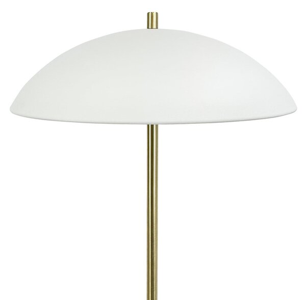 Dyberg Larsen Φωτιστικό δαπέδου Globus, ύψος 150 cm, μπεζ/ορείχαλκος, Χρυσό / Ορείχαλκου, Σαλόνι / τραπεζαρία, Μέταλλο, Σκανδιναβικό