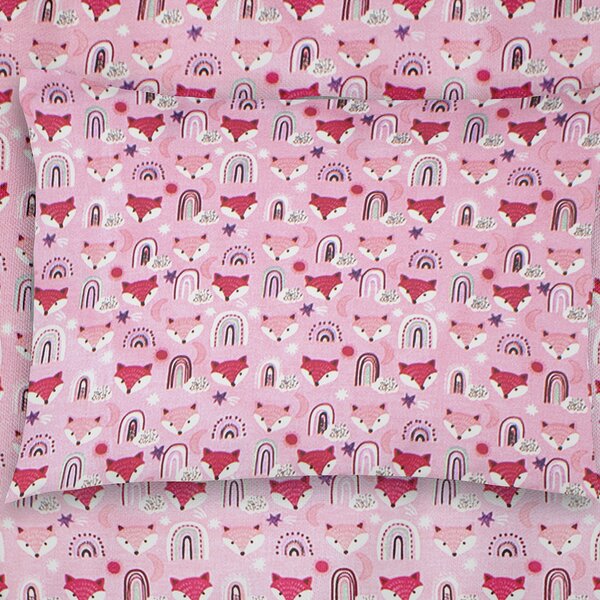 Βρεφική Μαξιλαροθήκη (35x45) Dimcol Fox 525 Pink