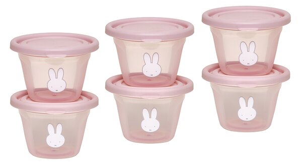 Φαγητοδοχεία (Σετ 6τμχ) Miffy Koko Pink 69-24707