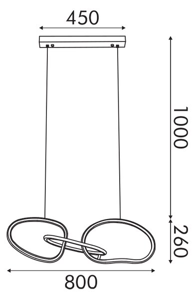 Φωτιστικό Οροφής Τρίφωτο LED 3 CCT Aca Ring HM88LEDP3GDCCT Gold/White