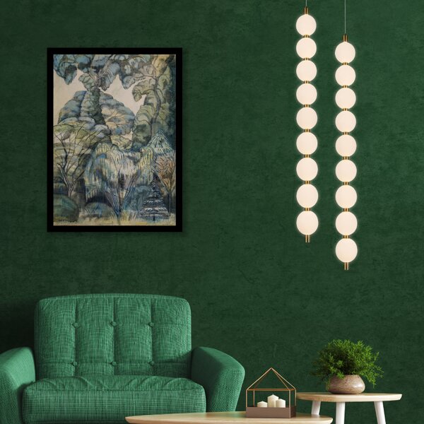 Φωτιστικό Οροφής Μονόφωτο LED Aca Lolly HM238LEDP9 Brass Gold/White