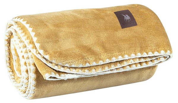 Κουβέρτα Καναπέ Fleece (130x170) Greenwich Polo Club Essential 4441 Ochre