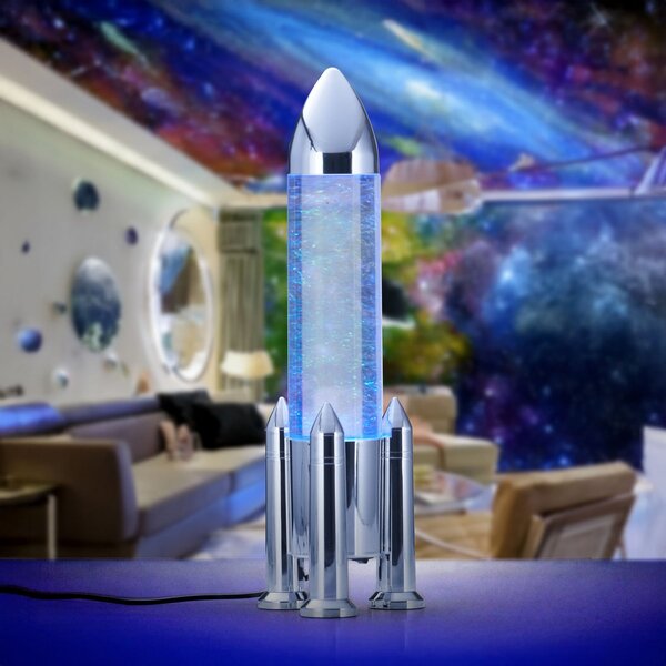 Reality Leuchten LED επιτραπέζια λάμπα Apollo, χρώμα τιτάνιο, ύψος 33 cm, RGB, USB, Μεταλλικό, Σαλόνι / τραπεζαρία, Πλαστικό, Νεανική διαβίωση