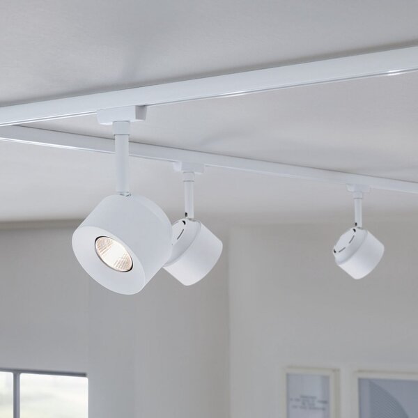 Paulmann URail LED-Spot Pane, λευκό, 3000K, ρυθμιζόμενο, ρυθμιζόμενος, Λευκό, Σαλόνι / τραπεζαρία, Μέταλλο, σύγχρονο