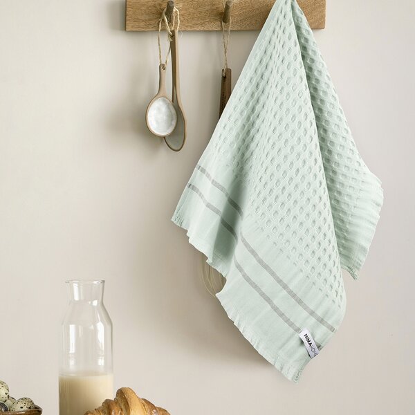 Ποτηρόπανο Πικέ (40x60) Nima Waffle Mint