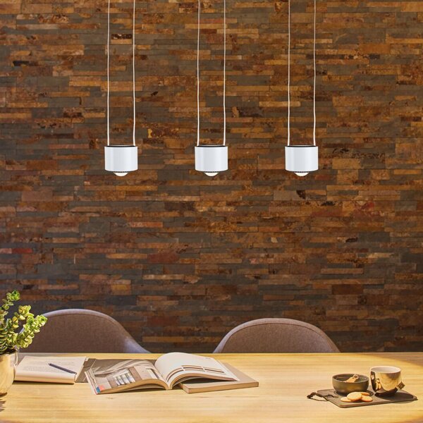 Paulmann URail LED κρεμαστό φωτιστικό Aldan, λευκό, 3.000K, ρυθμιζόμενος, Λευκό, Σαλόνι / τραπεζαρία, Μέταλλο, σύγχρονο