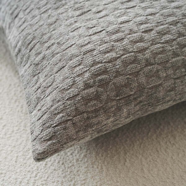 Διακοσμητική Μαξιλαροθήκη (50x50) Gofis Home Ondine Silver Grey 184/15