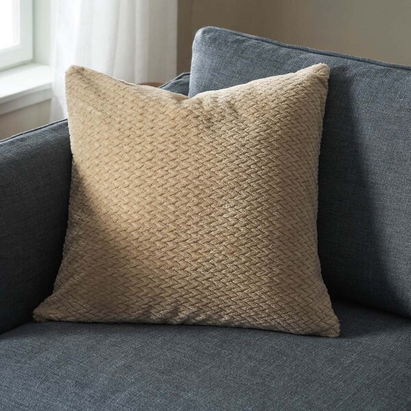 Διακοσμητική Μαξιλαροθήκη Fleece (50x50) Gofis Home Cinnabar Sesame Beige 115/06
