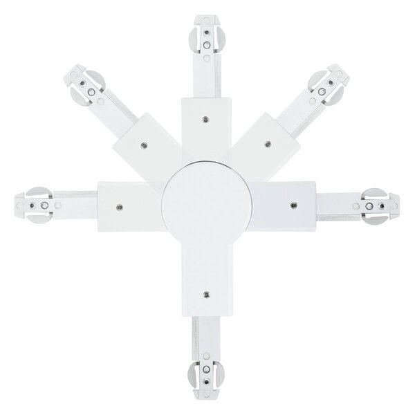 Paulmann URail αρθρωτός σύνδεσμος, λευκός, μέγ. 1000W, Λευκό, Μέταλλο
