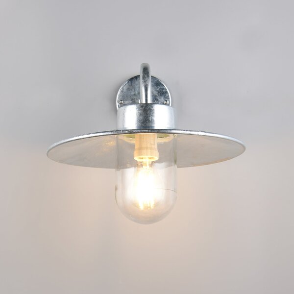 Trio Lighting Εξωτερικός φωτιστικός Tana, χρώμα ψευδαργύρου, προεξοχή 41 cm Μέταλλο IP44, ρυθμιζόμενος, Μεταλλικό, Μέταλλο