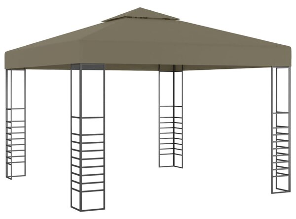 VidaXL Κιόσκι με Φωτάκια LED Taupe 3 x 3 μ