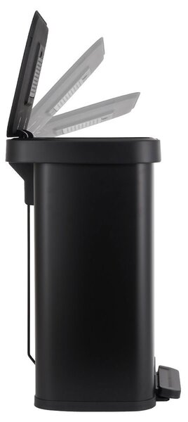 Κάδος Απορριμμάτων (37.5x45x57) Estia 50lt Flatop Black 01-31978