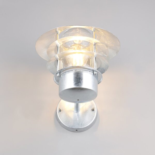 Trio Lighting Εξωτερικός φωτιστικός Ruvuuma χρώματος ψευδαργύρου Ø 22 cm με κατεύθυνση προς, ρυθμιζόμενος, Μεταλλικό, Μέταλλο