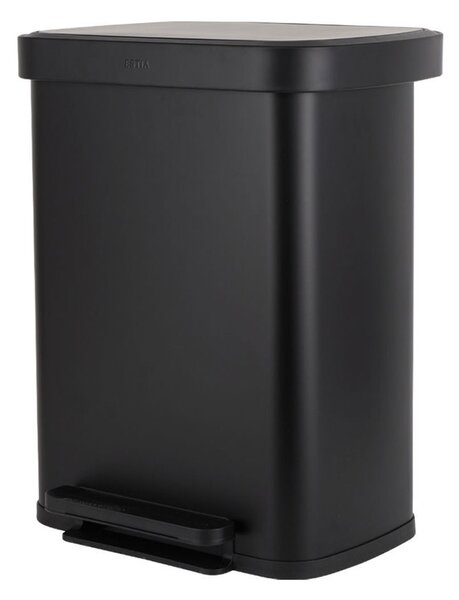 Κάδος Απορριμμάτων (37.5x45x57) Estia 50lt Flatop Black 01-31978