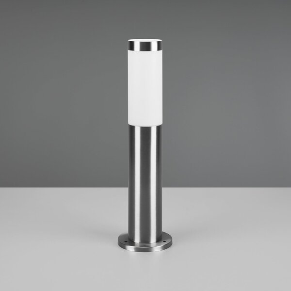 Trio Lighting Λάμπα βάσης Trioto, χρώμα νικελίου, ύψος 45 cm, ανοξείδωτο ατσάλι, ρυθμιζόμενος, Μεταλλικό, Ανοξείδωτος χάλυβας, σύγχρονο
