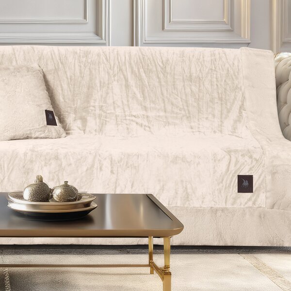 Ριχτάρι Καναπέ Διθέσιου Βελουτέ (180x250) Greenwich Polo Club 3968 Ivory