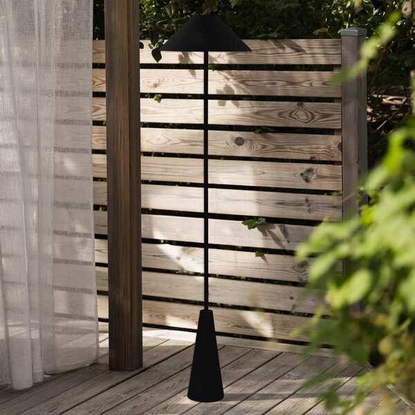 Globen Lighting Φωτιστικό εξωτερικού χώρου με μπαταρία Cannes, μαύρο, IP54, ρυθμιζόμενος, Μαύρο, Σαλόνι / τραπεζαρία, Μέταλλο, Σκανδιναβικό