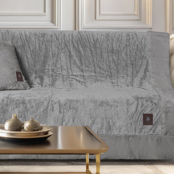 Ριχτάρι Καναπέ Διθέσιου Βελουτέ (180x250) Greenwich Polo Club 3970 Grey