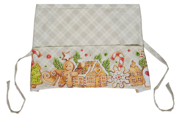 Χριστουγεννιάτικη Ποδιά Κουζίνας (70x39) Kentia Loft Snow 256