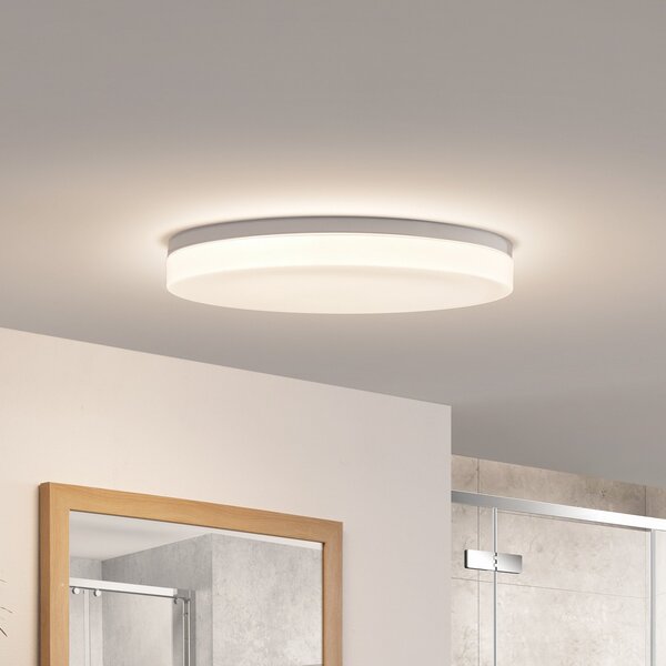 PRIOS Φωτιστικό οροφής Prios Wynion LED CCT DIP διακόπτης 50cm, ρυθμιζόμενος, Λευκό, Μπάνιο, Πλαστικό, σύγχρονο