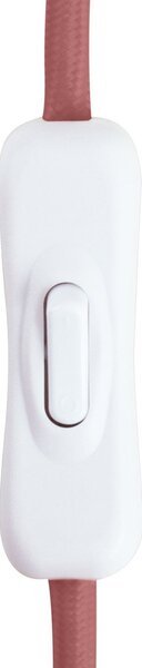 Globen Lighting Επιτραπέζια λάμπα Castello, ροζ/μπεζ, ύψος 28 cm, Μπεζ, Σαλόνι / τραπεζαρία, Ύφασμα / Κλωστοϋφαντουργία, σχεδιασμός