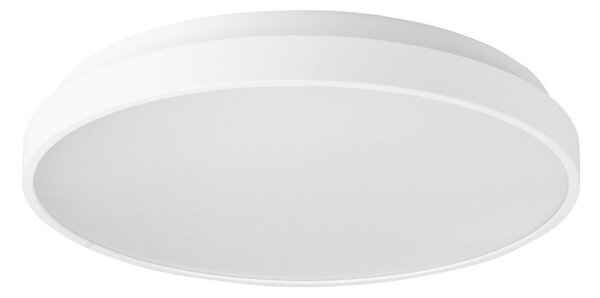 The Light Group SLC LED φωτιστικό οροφής ALPHA, λευκό, Ø 40 cm, Phase-Cut, IP44, ρυθμιζόμενος, Λευκό, Σαλόνι / τραπεζαρία, Πλαστικό