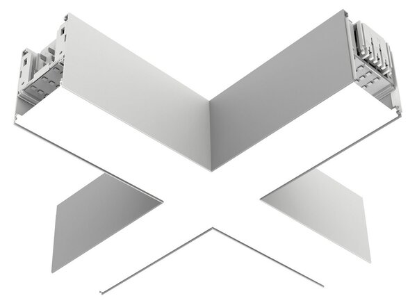 The Light Group SLC LED γωνιακό στοιχείο Click X, λευκό, DALI, Ra90, IP20, ρυθμιζόμενος, Λευκό, Σαλόνι / τραπεζαρία, Αλουμίνιο, σύγχρονο