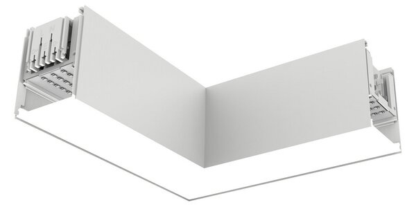 The Light Group SLC LED γωνιακό στοιχείο Click L, AC, σύνδεση δεξιά, λευκό, ρυθμιζόμενος, Λευκό, Σαλόνι / τραπεζαρία, Αλουμίνιο, σύγχρονο