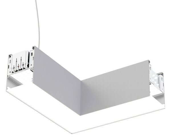 The Light Group SLC LED γωνιακό στοιχείο Click L, AC, σύνδεση δεξιά, λευκό, τροφοδοσία, ρυθμιζόμενος, Λευκό, Σαλόνι / τραπεζαρία, Αλουμίνιο, σύγχρονο
